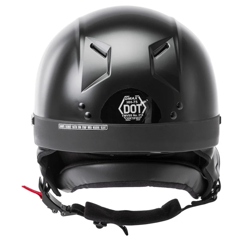 Gmax HH 75 Solid Half Face Motorcycle Helmet