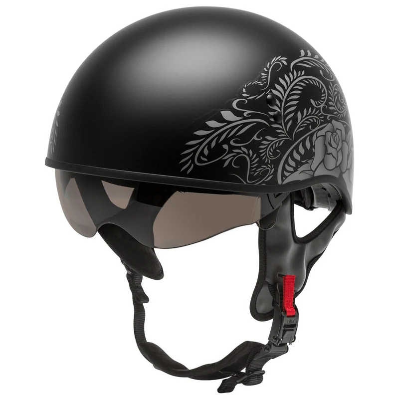 GMax HH 65 Rose Half Face Motorcycle Helmet
