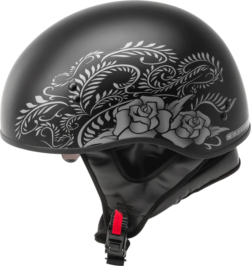 GMax HH 65 Rose Half Face Motorcycle Helmet