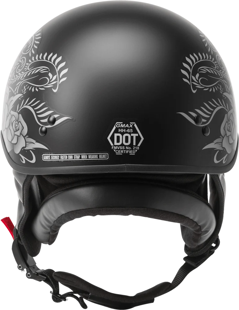 GMax HH 65 Rose Half Face Motorcycle Helmet