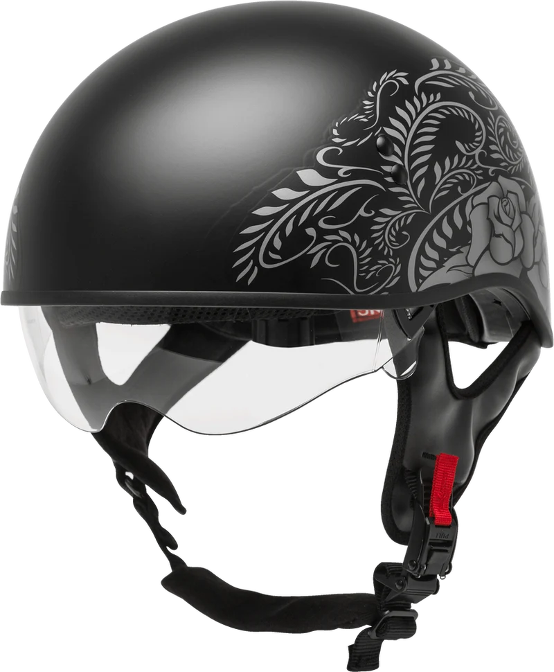 GMax HH 65 Rose Half Face Motorcycle Helmet