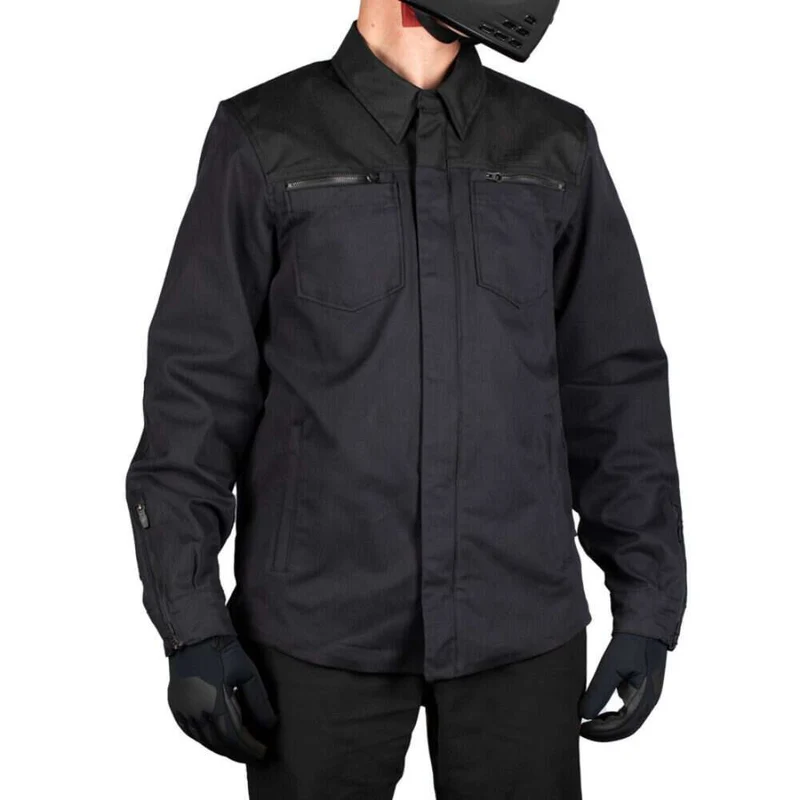 Icon Men's Upstate Canvas CE Motorcycle Jacket