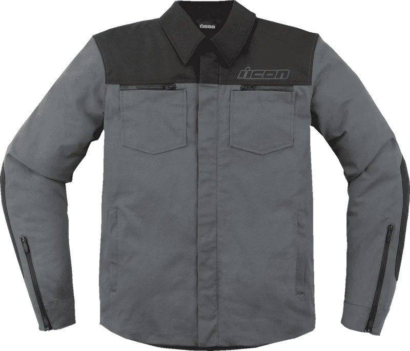 Icon Men's Upstate Canvas CE Motorcycle Jacket