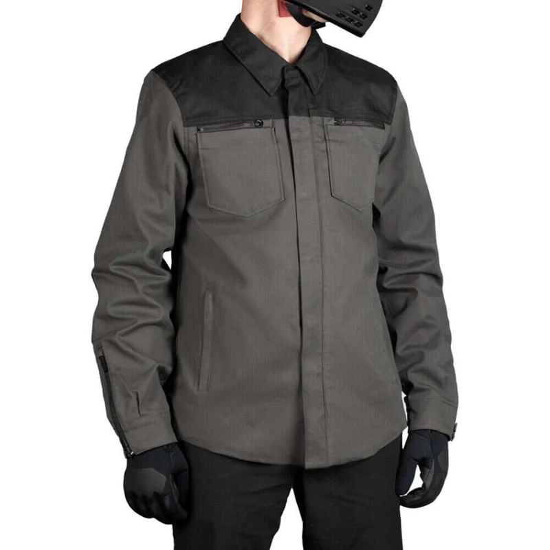 Icon Men's Upstate Canvas CE Motorcycle Jacket