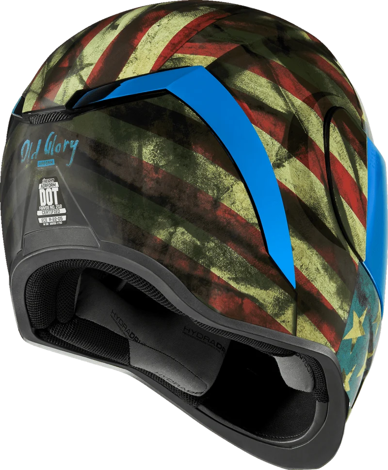 Icon Airform Old Glory Full Face Motorcycle Helmet