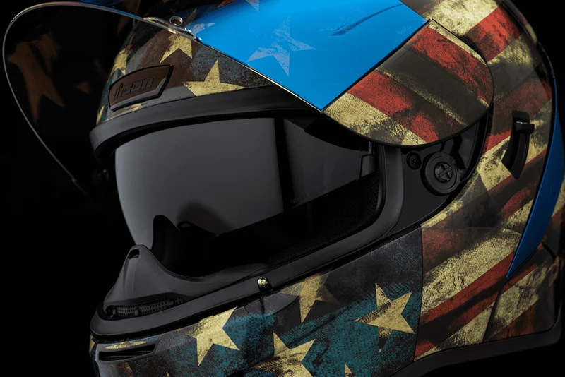 Icon Airform Old Glory Full Face Motorcycle Helmet