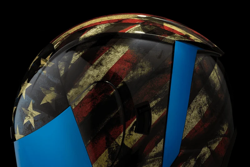 Icon Airform Old Glory Full Face Motorcycle Helmet