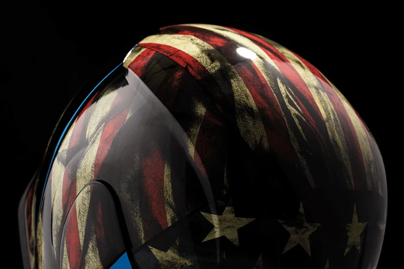 Icon Airform Old Glory Full Face Motorcycle Helmet