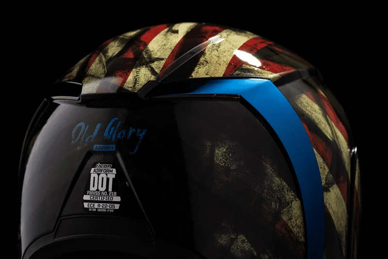 Icon Airform Old Glory Full Face Motorcycle Helmet