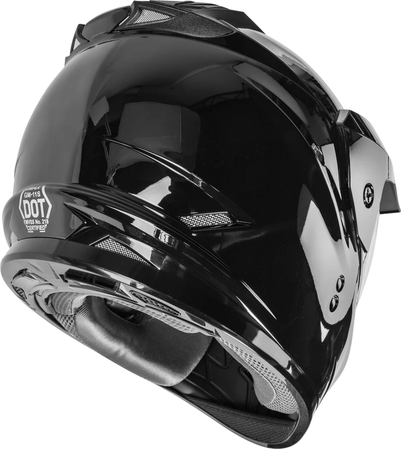 Gmax GM-11 Solid Dual Sport Motorcycle Helmet
