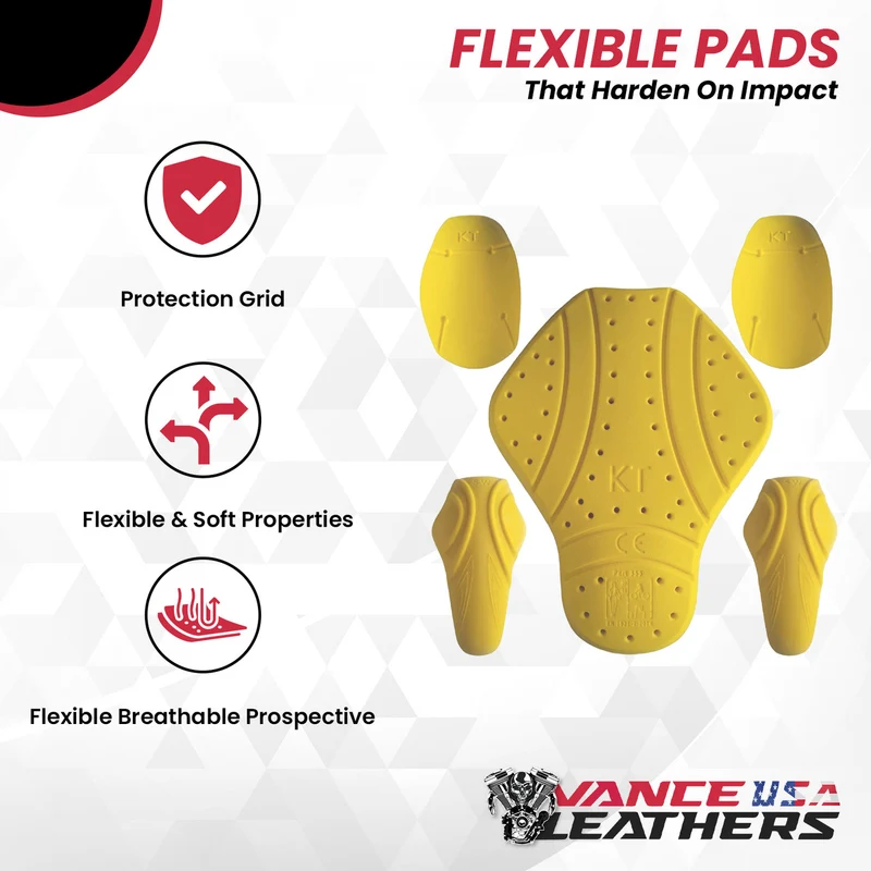 CE Level 2 Certified Armor Pads l Level 2 Approved Back, Shoulder And Elbows Armor Protector inserts for Motorcycle Jackets