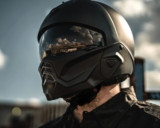 Scorpion EXO Covert 2 Two-in-One Motorcycle Helmet Solid Open Face Motorcycle Helmet