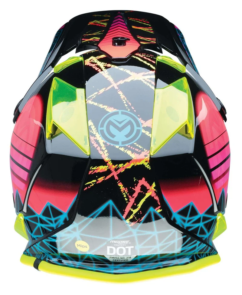 Moose Racing Youth F.I. Vaporwave MIPS Motorcycle Helmet