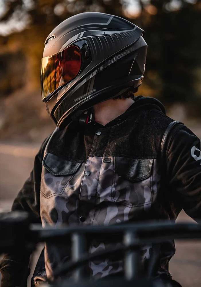 Z1R Jackal Dark Matter Full Face Motorcycle Helmet