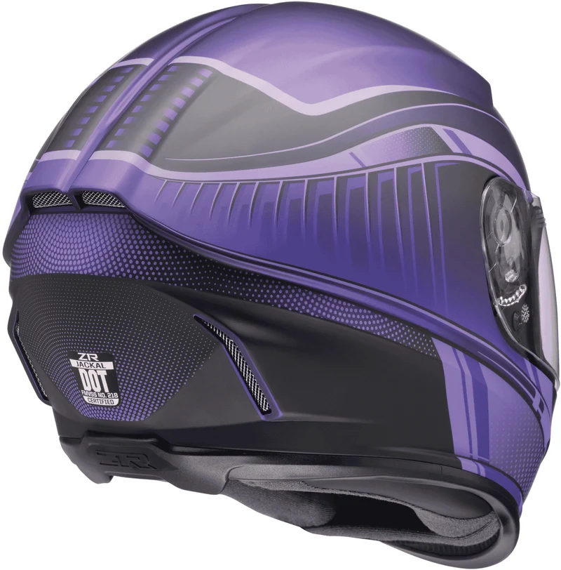 Z1R Jackal Dark Matter Purple Full Face Motorcycle Helmet