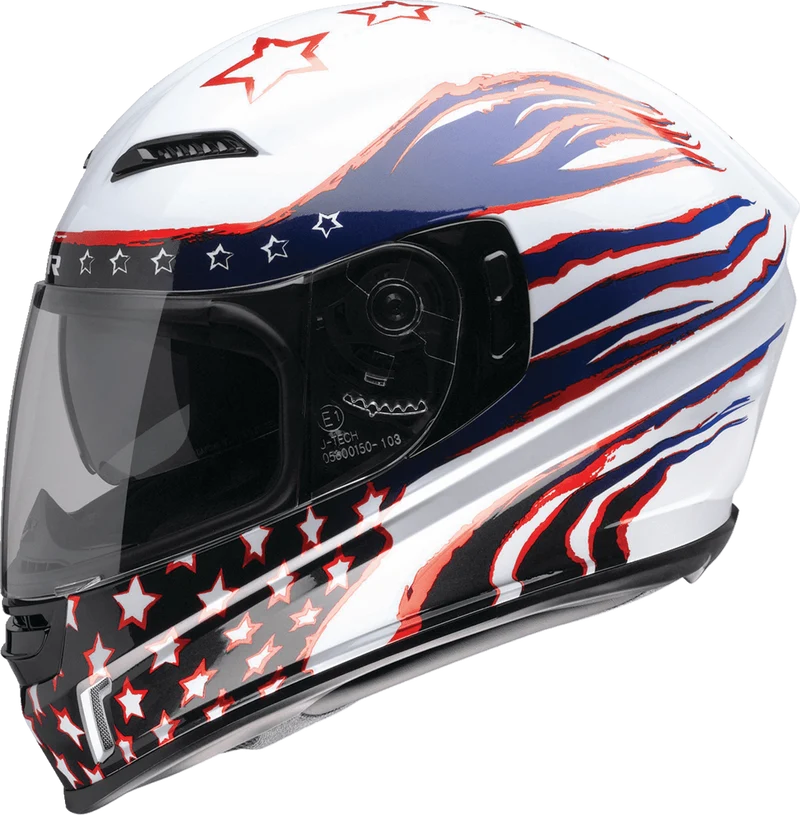 Z1R Jackal Patriot Full Face Motorcycle Helmet