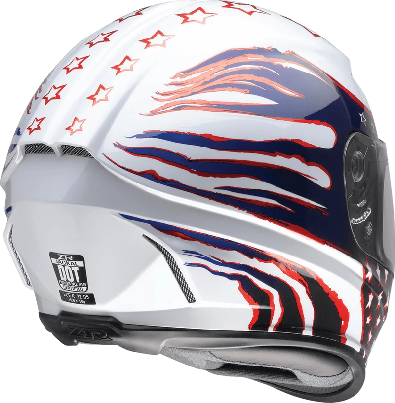 Z1R Jackal Patriot Full Face Motorcycle Helmet