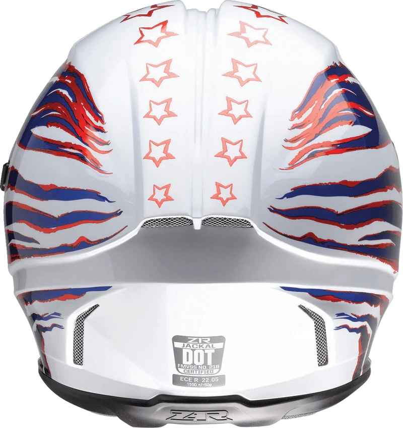 Z1R Jackal Patriot Full Face Motorcycle Helmet