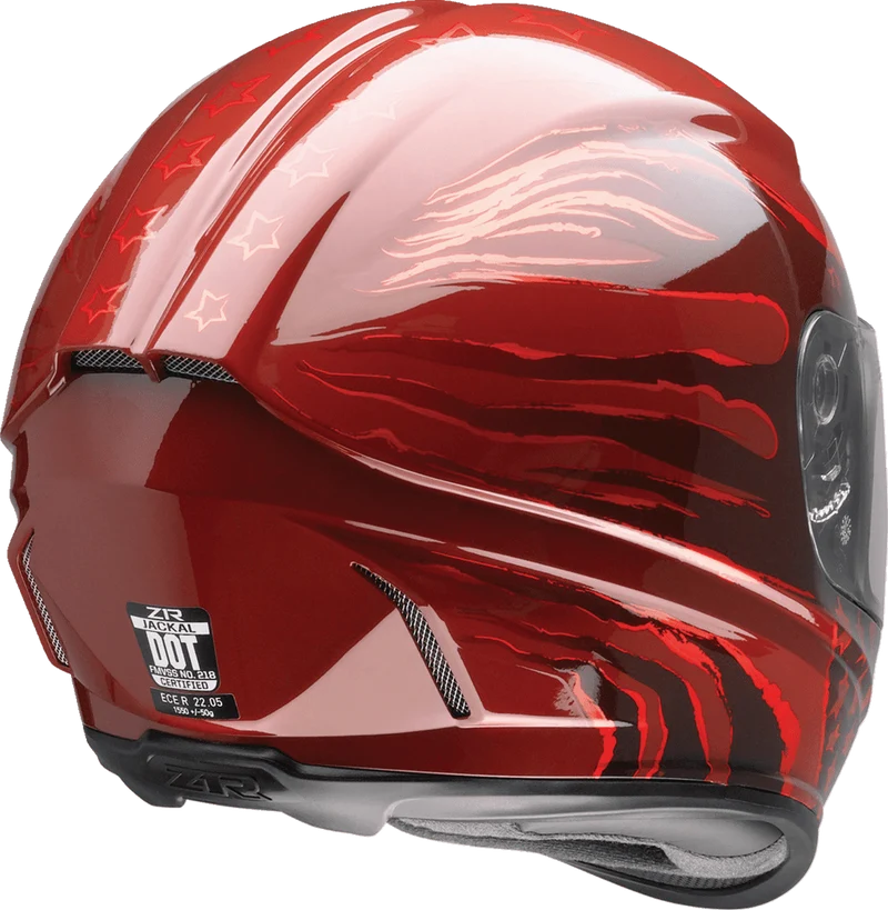 Z1R Jackal Patriot Full Face Motorcycle Helmet