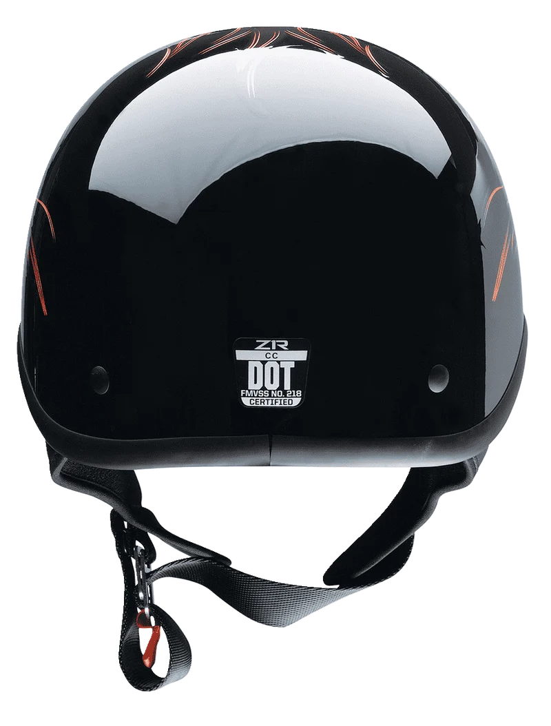 Z1R CC Beanie Hellfire Half Face Motorcycle Helmet