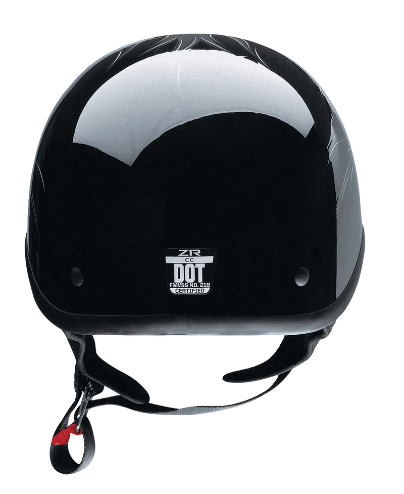 Z1R CC Beanie Hellfire Half Face Motorcycle Helmet