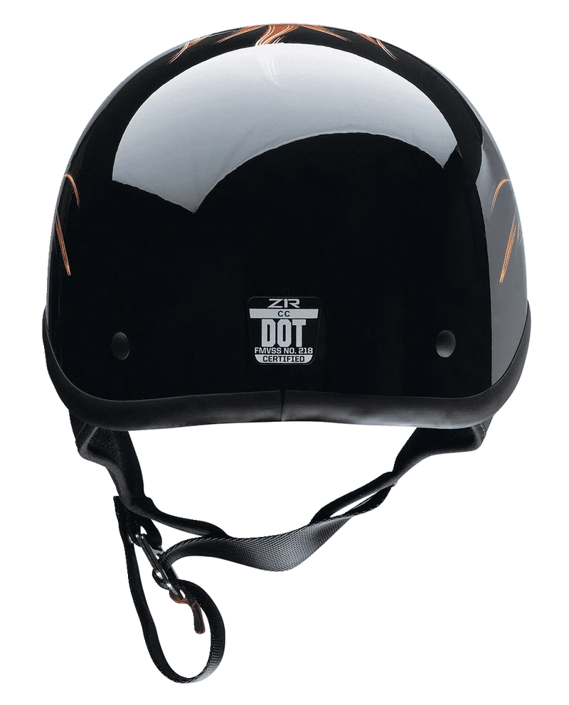 Z1R CC Beanie Hellfire Half Face Motorcycle Helmet