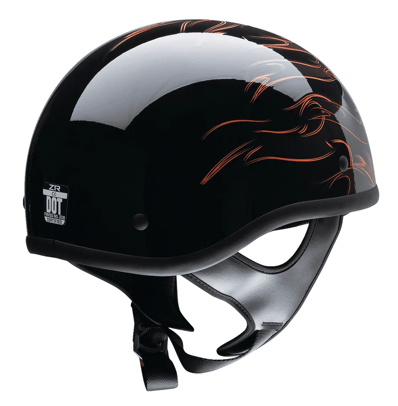 Z1R CC Beanie Hellfire Half Face Motorcycle Helmet