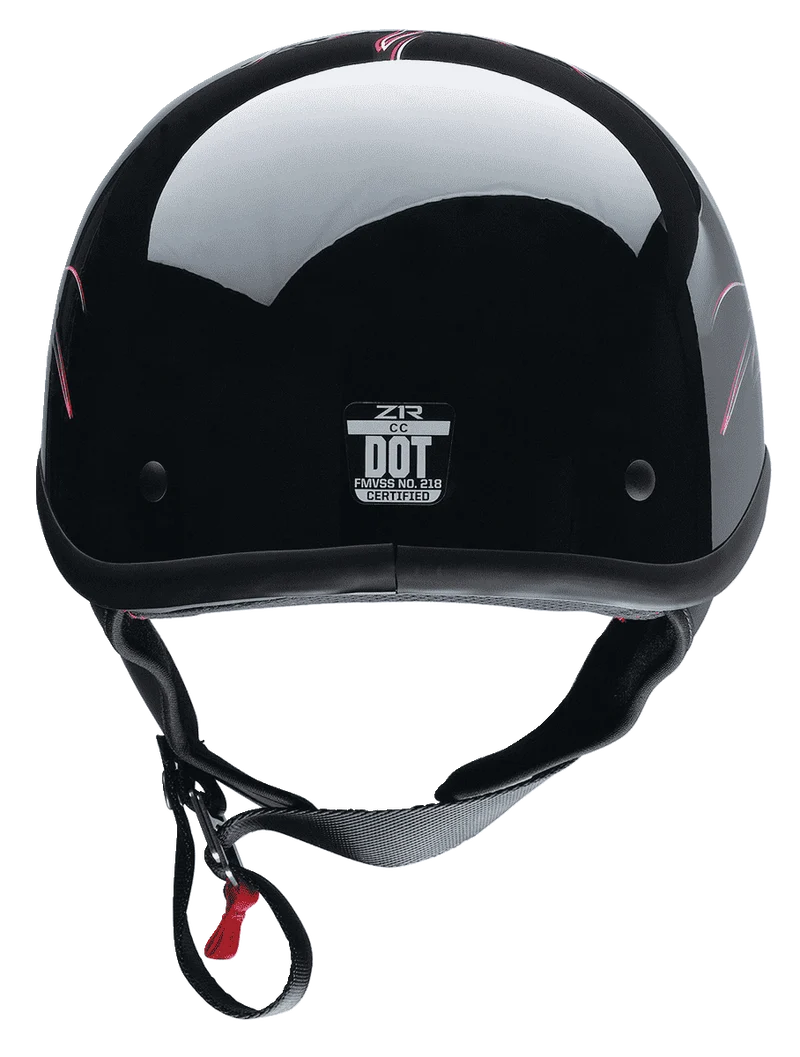 Z1R CC Beanie Hellfire Half Face Motorcycle Helmet