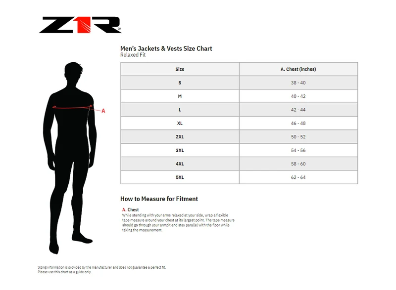 Z1R Men's Armored Motorcycle Jacket