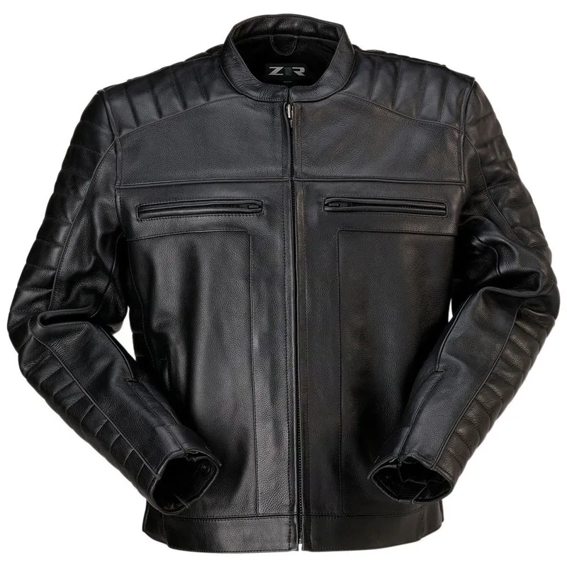 Z1R Men's Artillery Motorcycle Leather Jacket