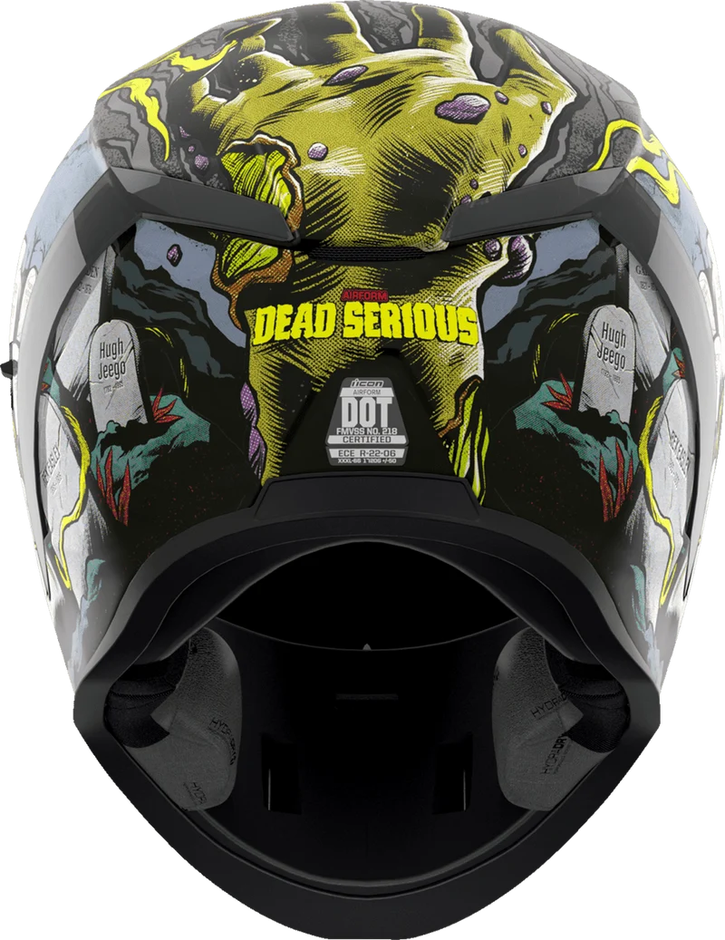 Icon Airform Dead Serious Full Face Motorcycle Helmet