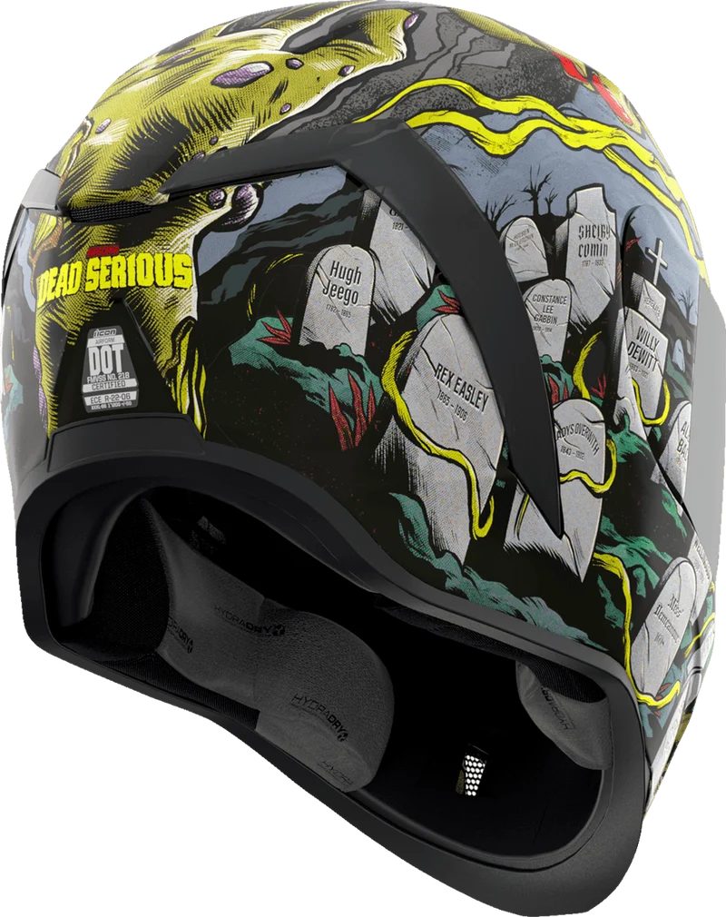 Icon Airform Dead Serious Full Face Motorcycle Helmet