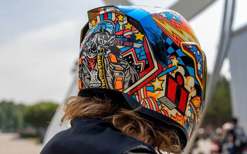 Icon Airflite Fly Boy Full Face Motorcycle Helmet