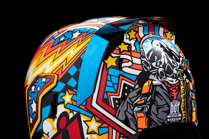 Icon Airflite Fly Boy Full Face Motorcycle Helmet