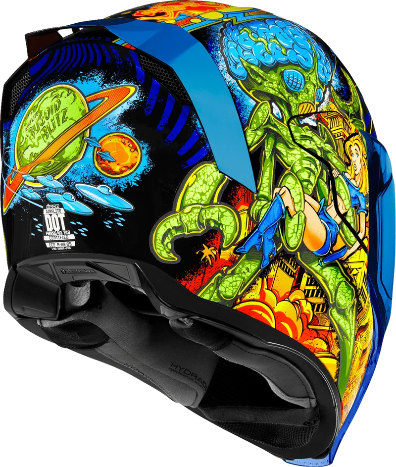 Icon Airflite Bugoid Blitz Full Face Motorcycle Helmet