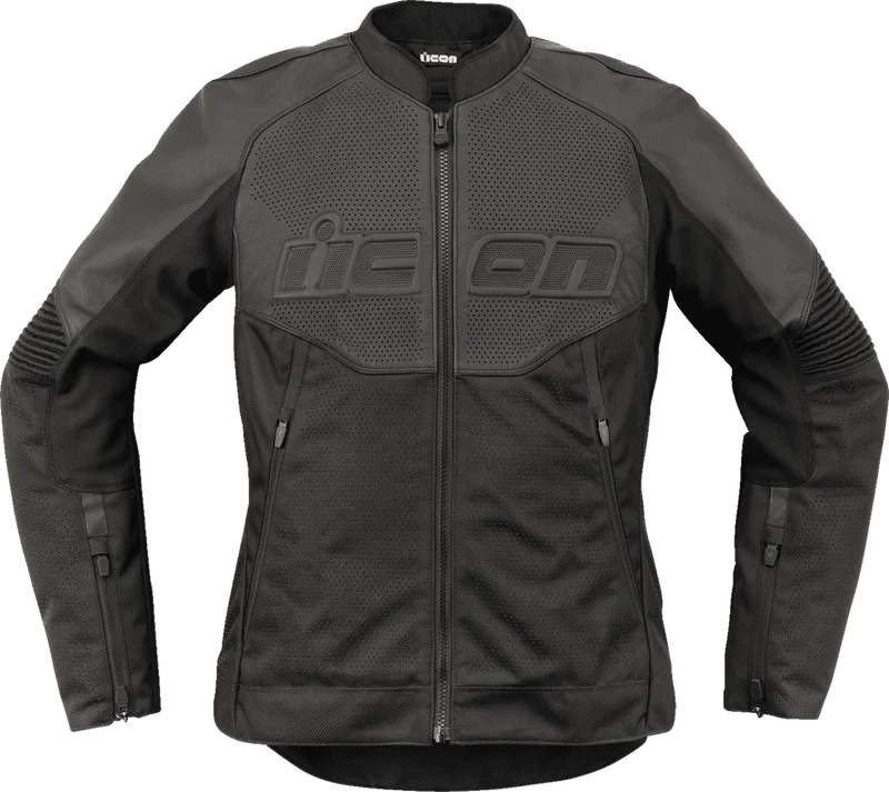 Icon Women's Overlord 3 CE Leather Motorcycle Jacket