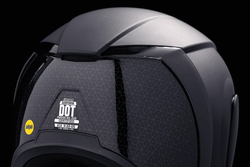 Icon Airform Dark Rubatone Full Face Motorcycle Helmet