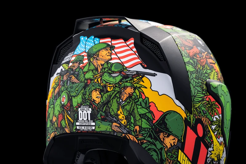 Icon Airflite Ground Pounder GP23 Full Face Motorcycle Helmet