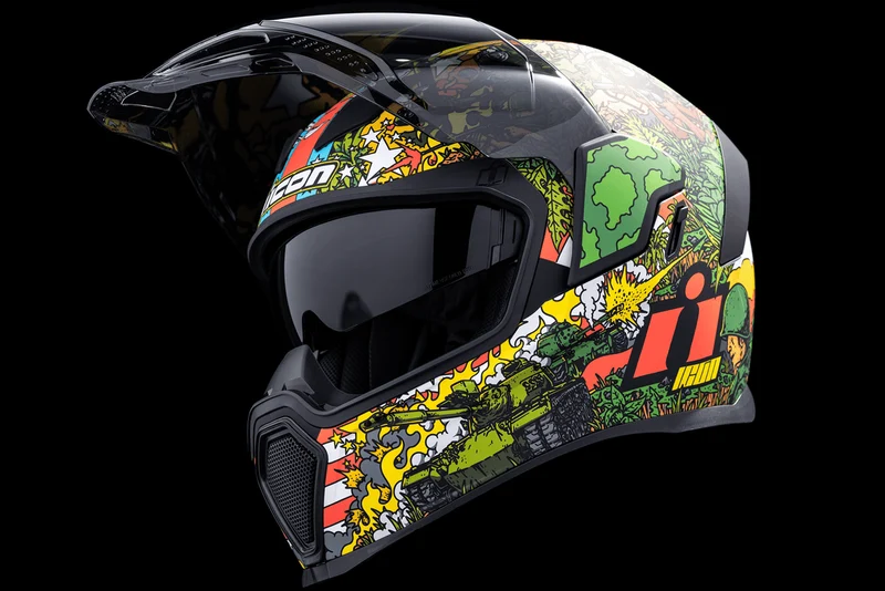 Icon Airflite Ground Pounder GP23 Full Face Motorcycle Helmet