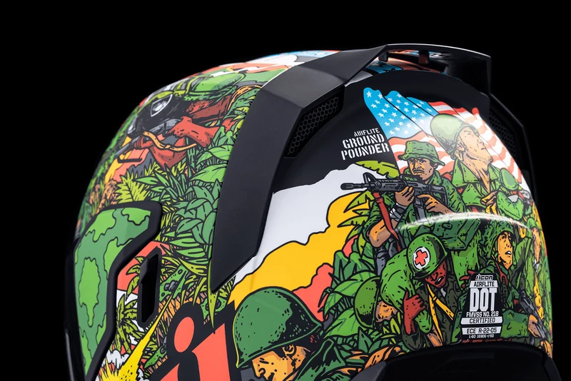 Icon Airflite Ground Pounder GP23 Full Face Motorcycle Helmet