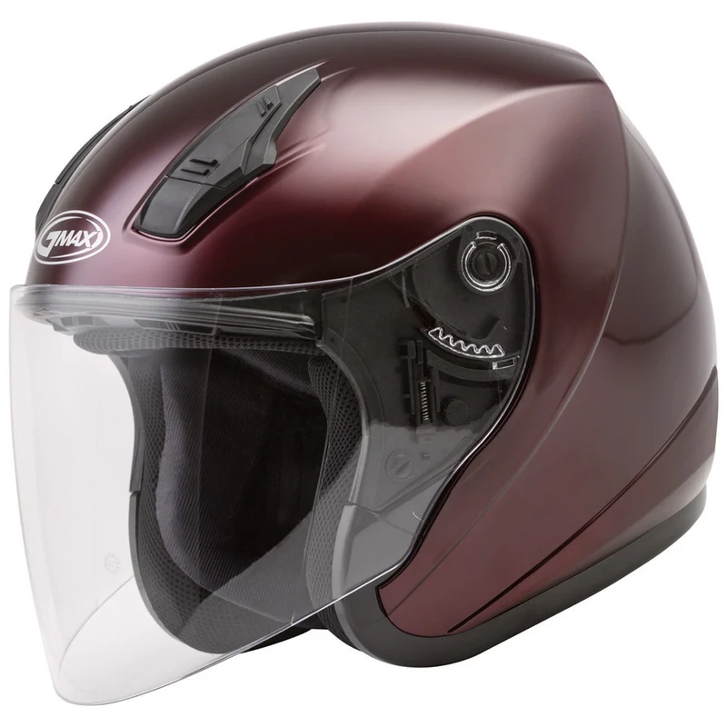 GMax OF-17 Solid Open Face Motorcycle Helmet