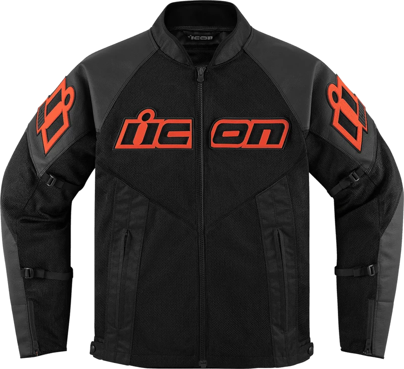 Icon Men's Mesh AF Leather Motorcycle Jacket