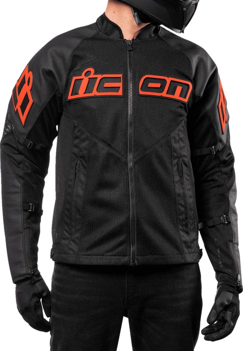 Icon Men's Mesh AF Leather Motorcycle Jacket