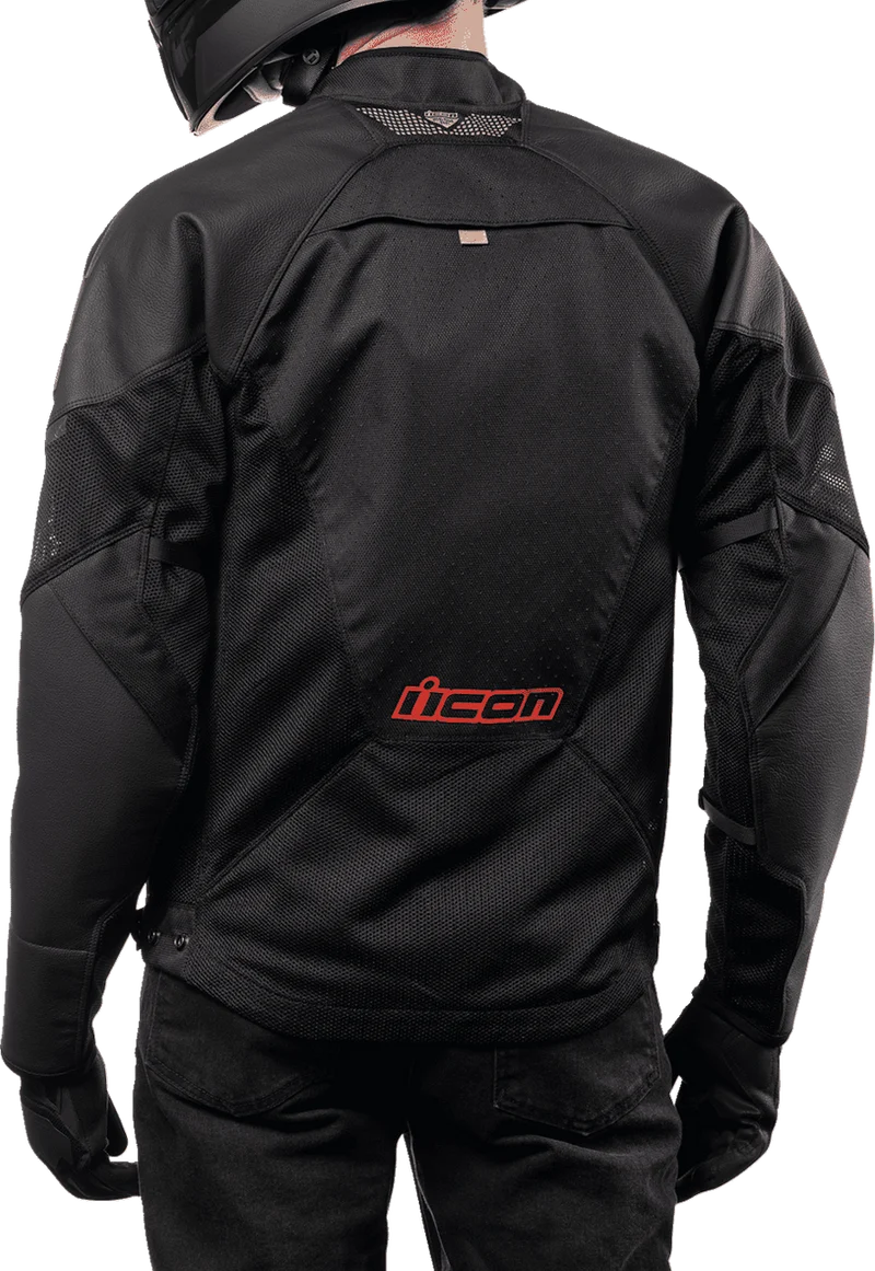 Icon Men's Mesh AF Leather Motorcycle Jacket