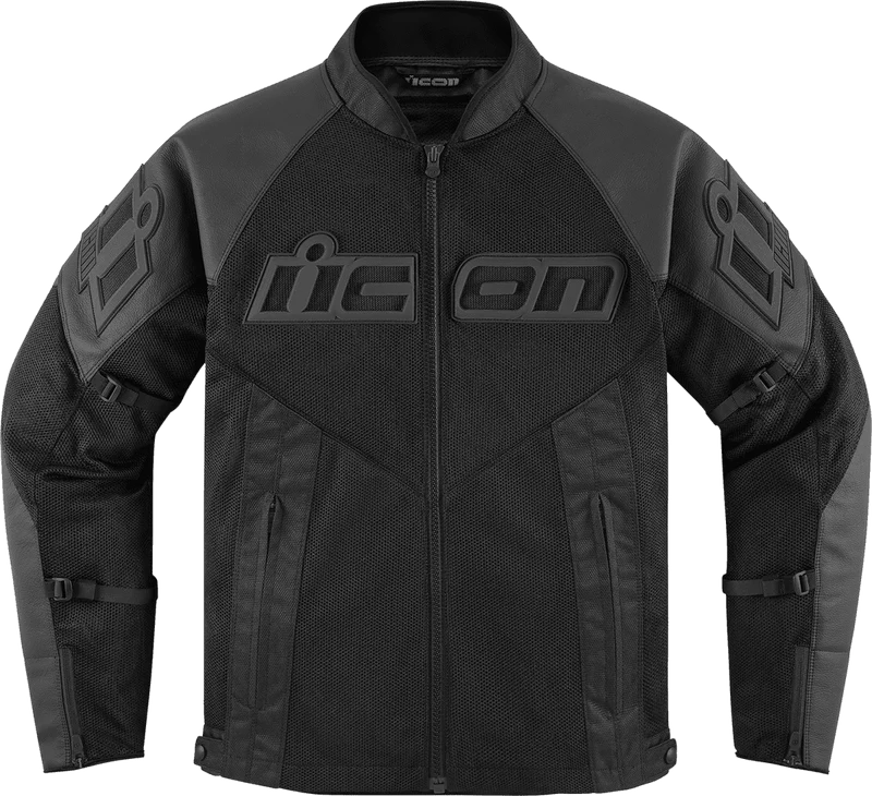 Icon Men's Mesh AF Leather Motorcycle Jacket