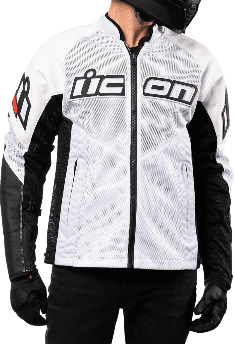 Icon Men's Mesh AF Leather Motorcycle Jacket