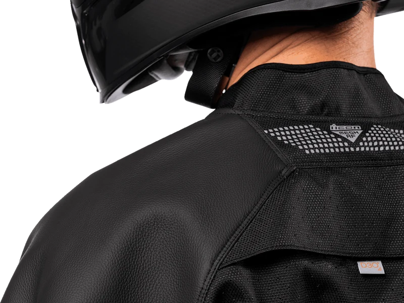 Icon Men's Mesh AF Leather Motorcycle Jacket