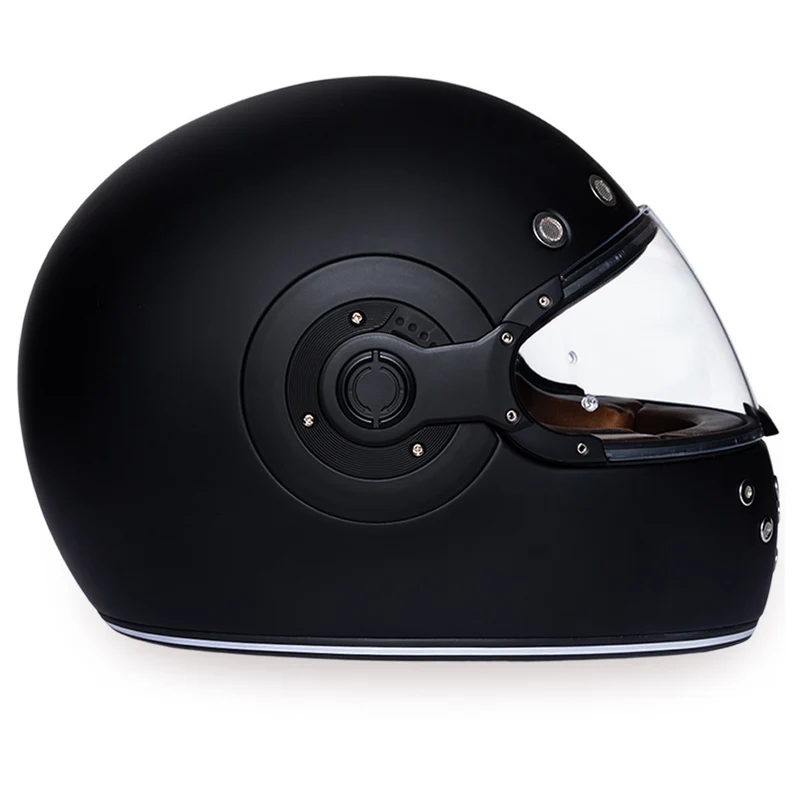 Daytona Retro Dull Black Helmet
