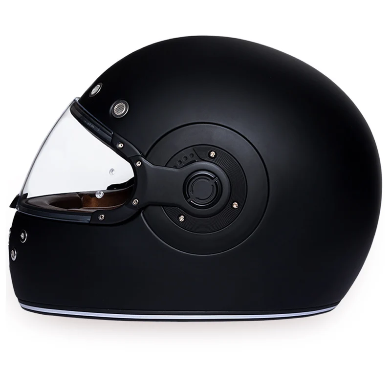 Daytona Retro Dull Black Helmet