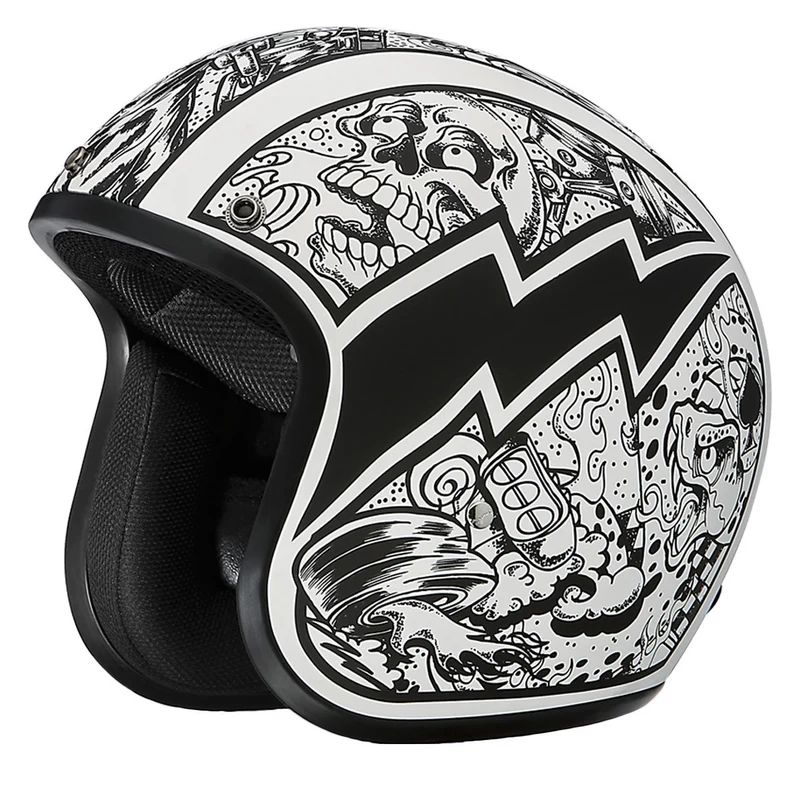 Daytona Cruiser Graffiti Open Face Motorcycle Helmet